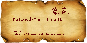 Moldoványi Patrik névjegykártya